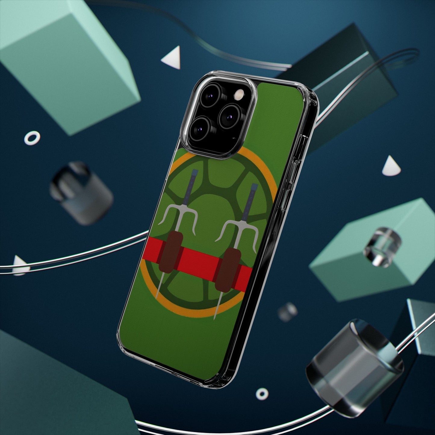 🐢Red Turtle Hero🔴 Clear Case || For style and heroism!🦸