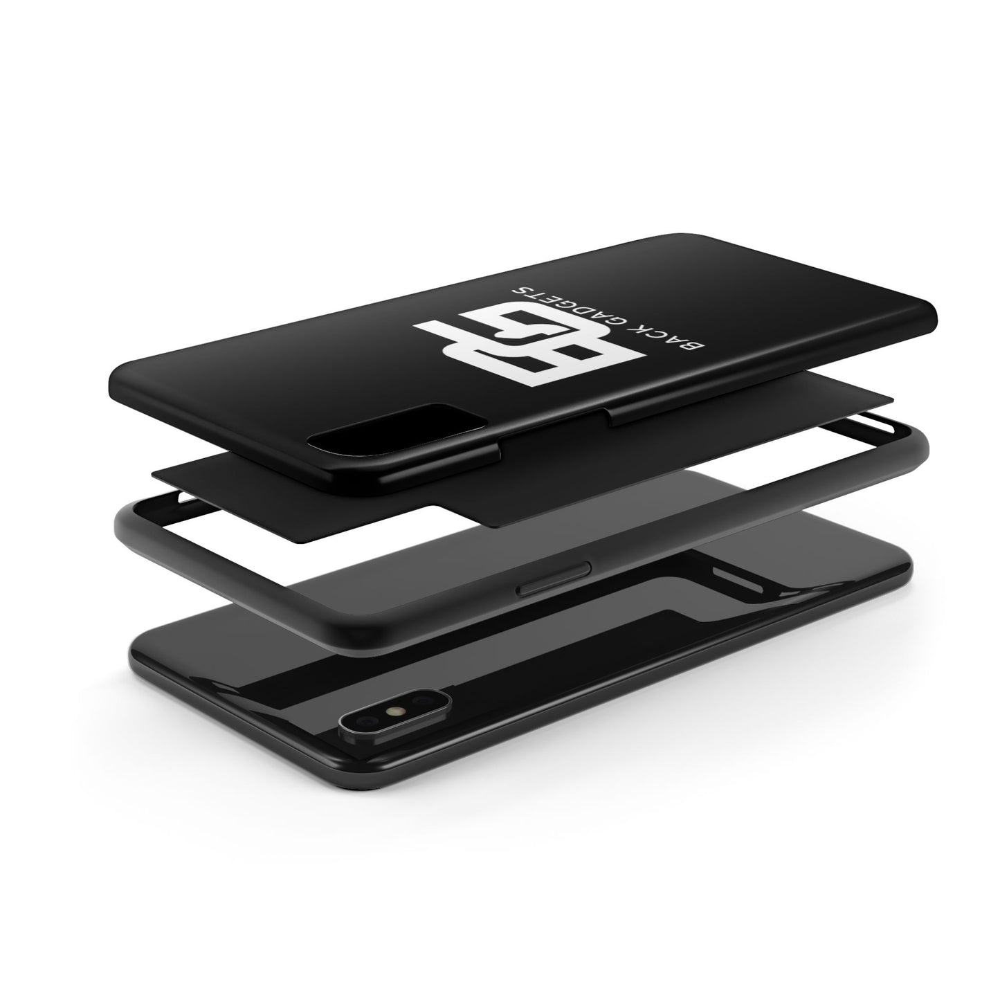 Sleek Black Tough Phone Case β Clean. Simple. Protective. π±