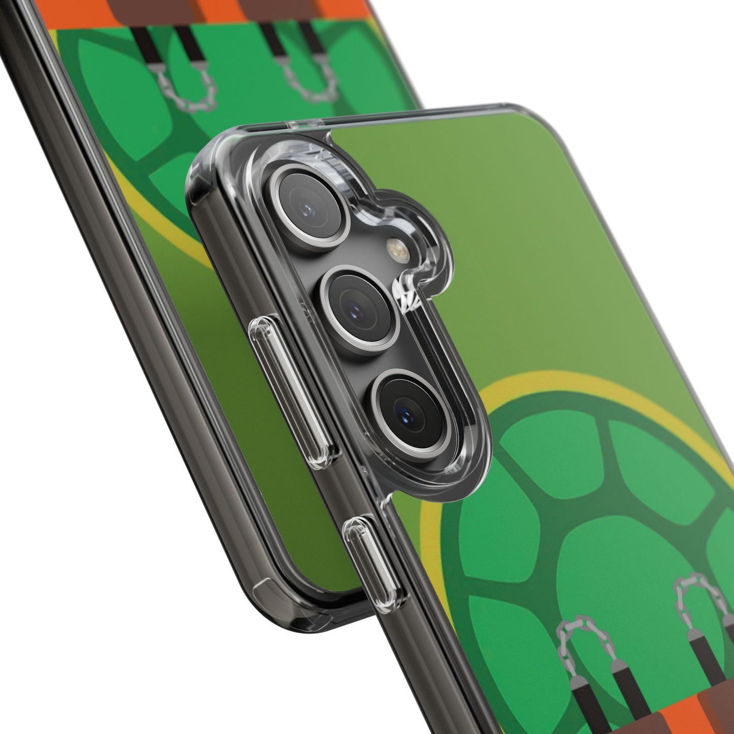 🐢Orange Turtle Hero 🟠clear case || For style and heroism!🦸