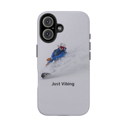 Just Vibing Tough Phone Case – Made for the Slopes 🏔️