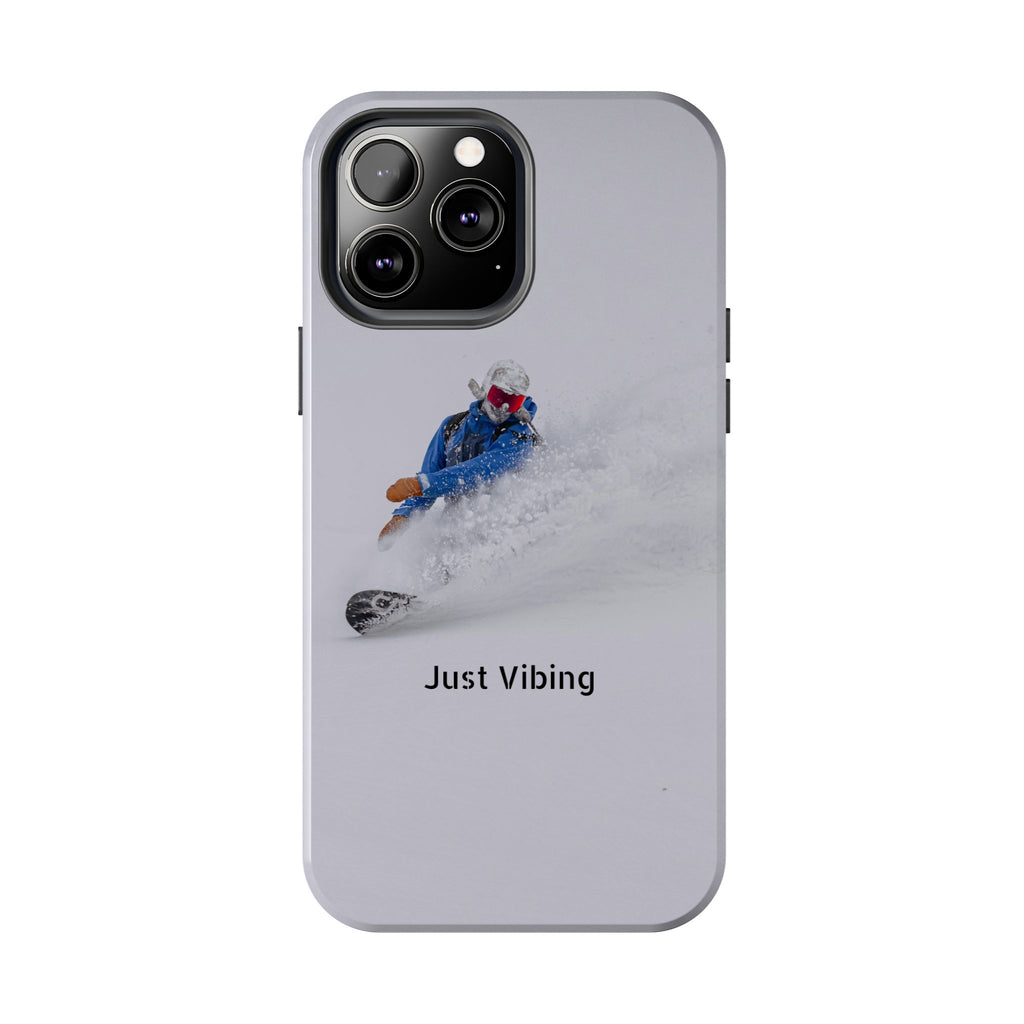 Just Vibing Tough Phone Case – Made for the Slopes 🏔️