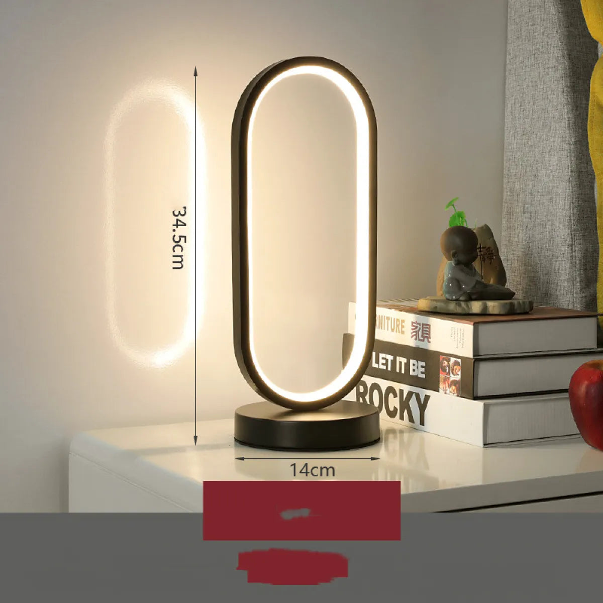 Touch & Remote Bedside Lamp — Tri-Color Dimming