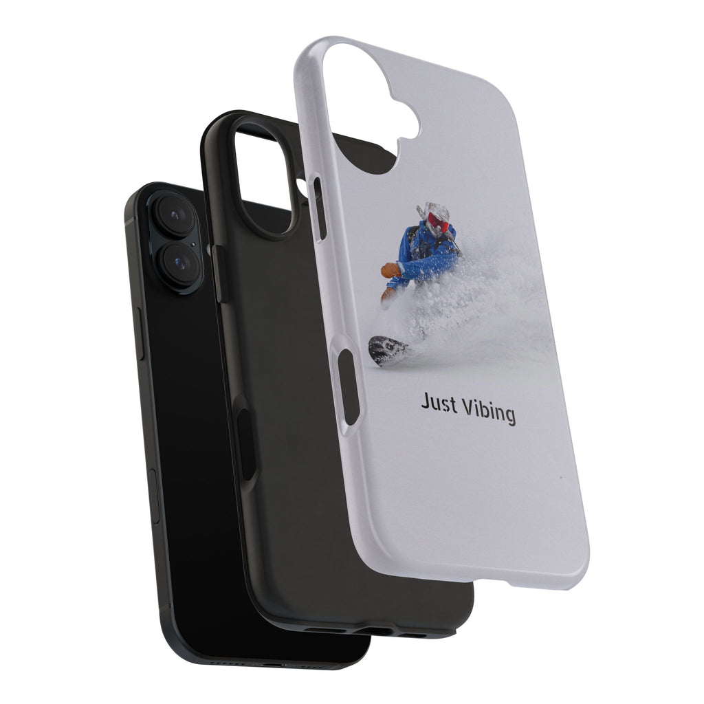 Just Vibing Tough Phone Case – Made for the Slopes 🏔️
