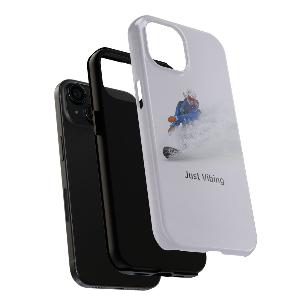 Just Vibing Tough Phone Case – Made for the Slopes 🏔️