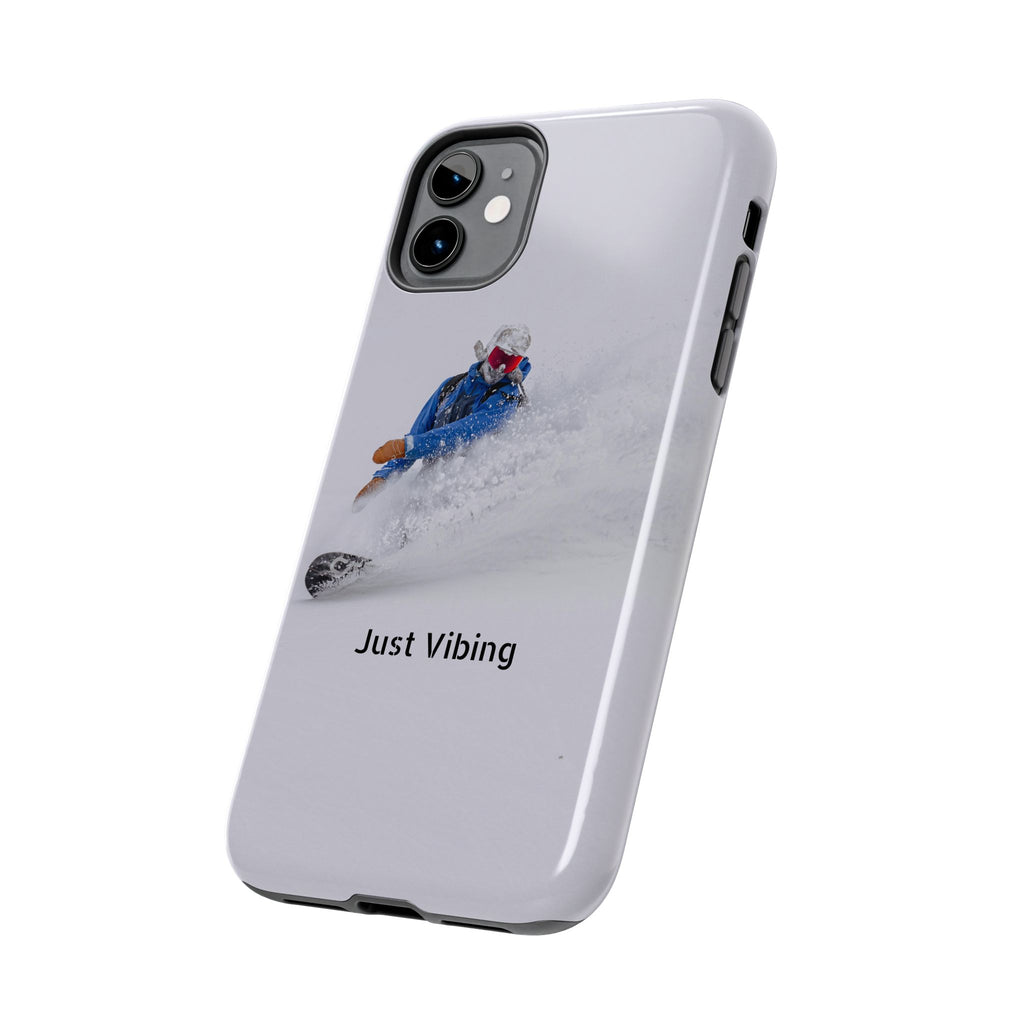 Just Vibing Tough Phone Case – Made for the Slopes 🏔️