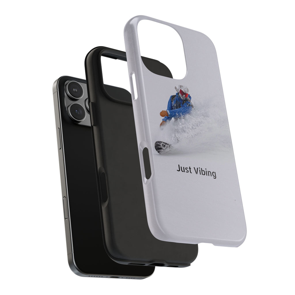 Just Vibing Tough Phone Case – Made for the Slopes 🏔️