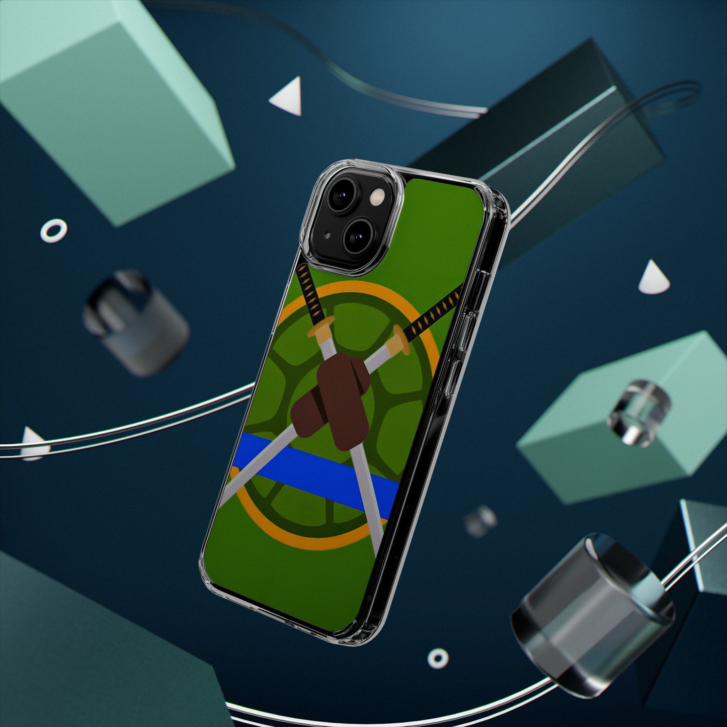 🐢 Blue Turtle Leader clear case || For style and heroism!🦸