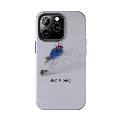 Just Vibing Tough Phone Case – Made for the Slopes 🏔️