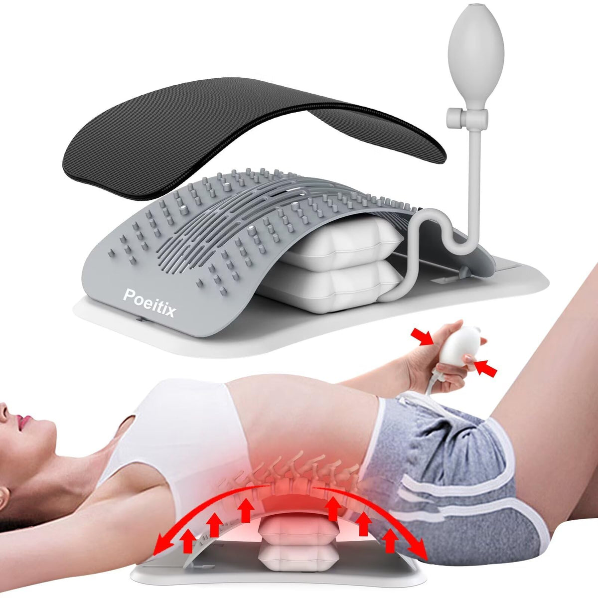 ErgoFlex Back Stretcher Pro — Adjustable Lumbar Stretch