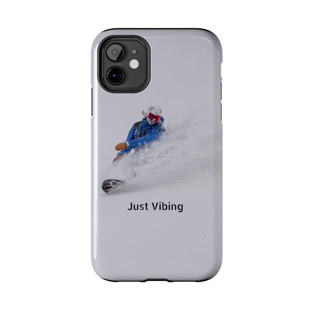 Just Vibing Tough Phone Case – Made for the Slopes 🏔️
