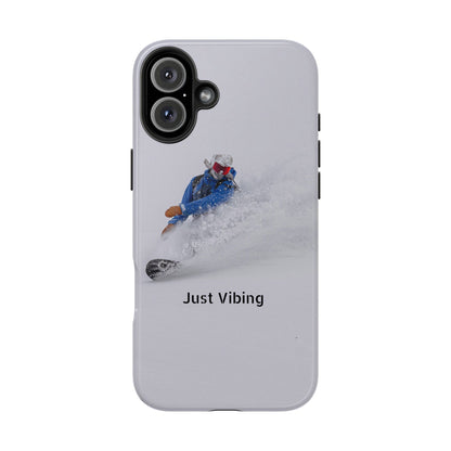 Just Vibing Tough Phone Case – Made for the Slopes 🏔️