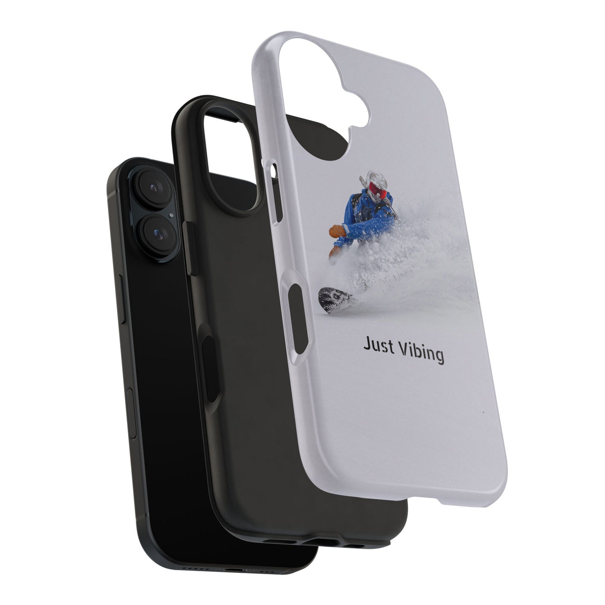 Just Vibing Tough Phone Case – Made for the Slopes 🏔️