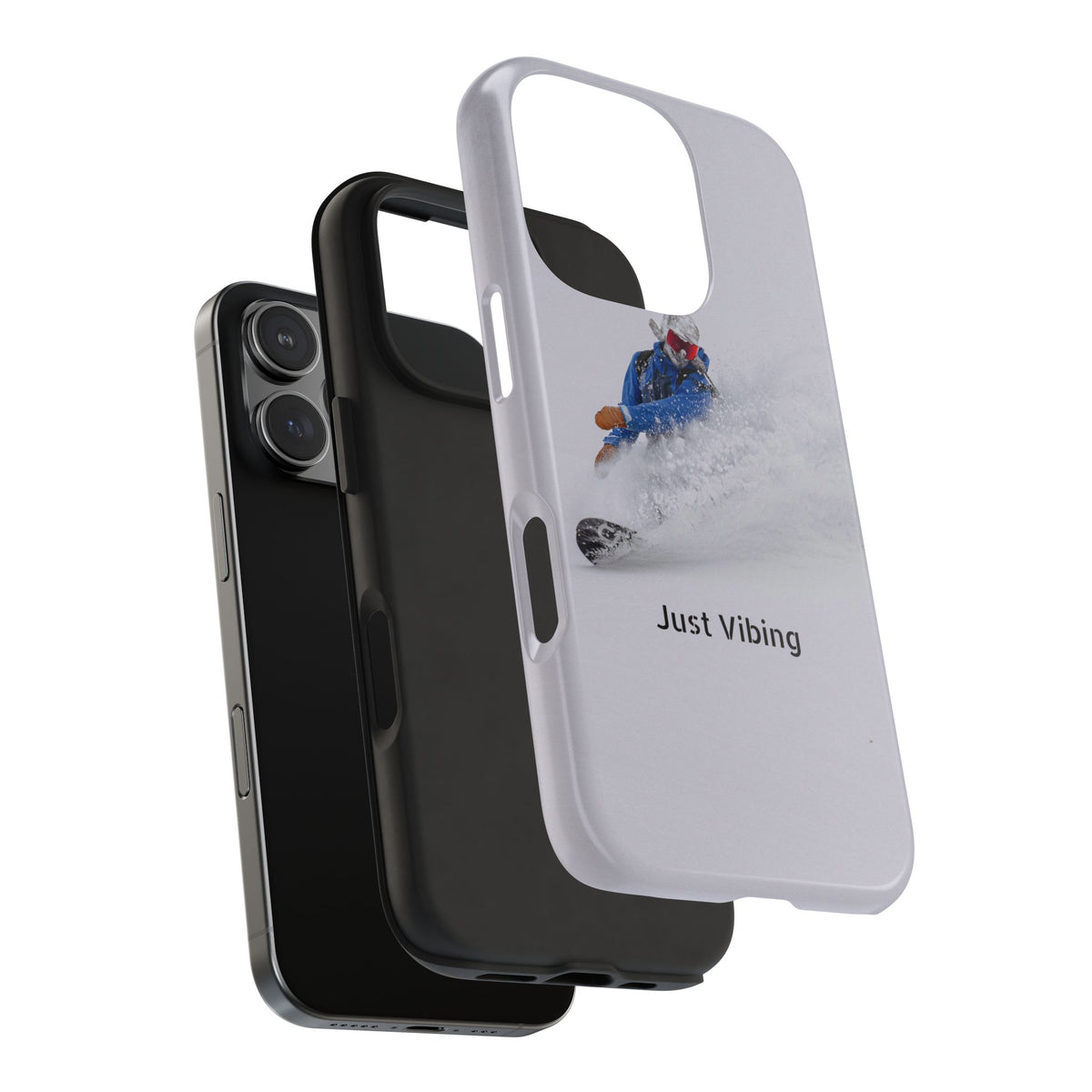 Just Vibing Tough Phone Case – Made for the Slopes 🏔️