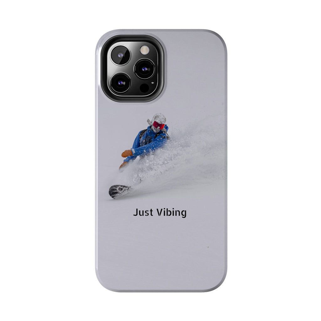 Just Vibing Tough Phone Case – Made for the Slopes 🏔️