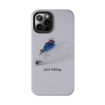 Just Vibing Tough Phone Case – Made for the Slopes 🏔️