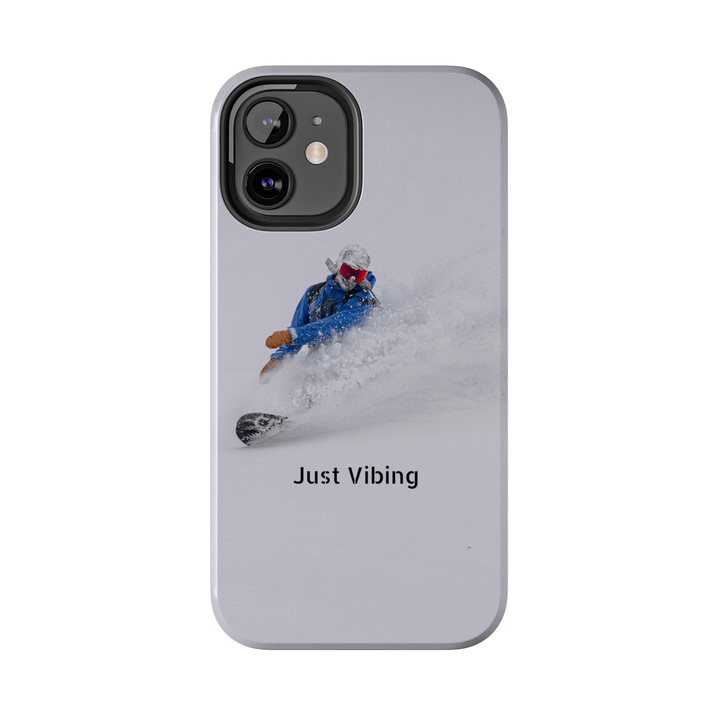 Just Vibing Tough Phone Case – Made for the Slopes 🏔️