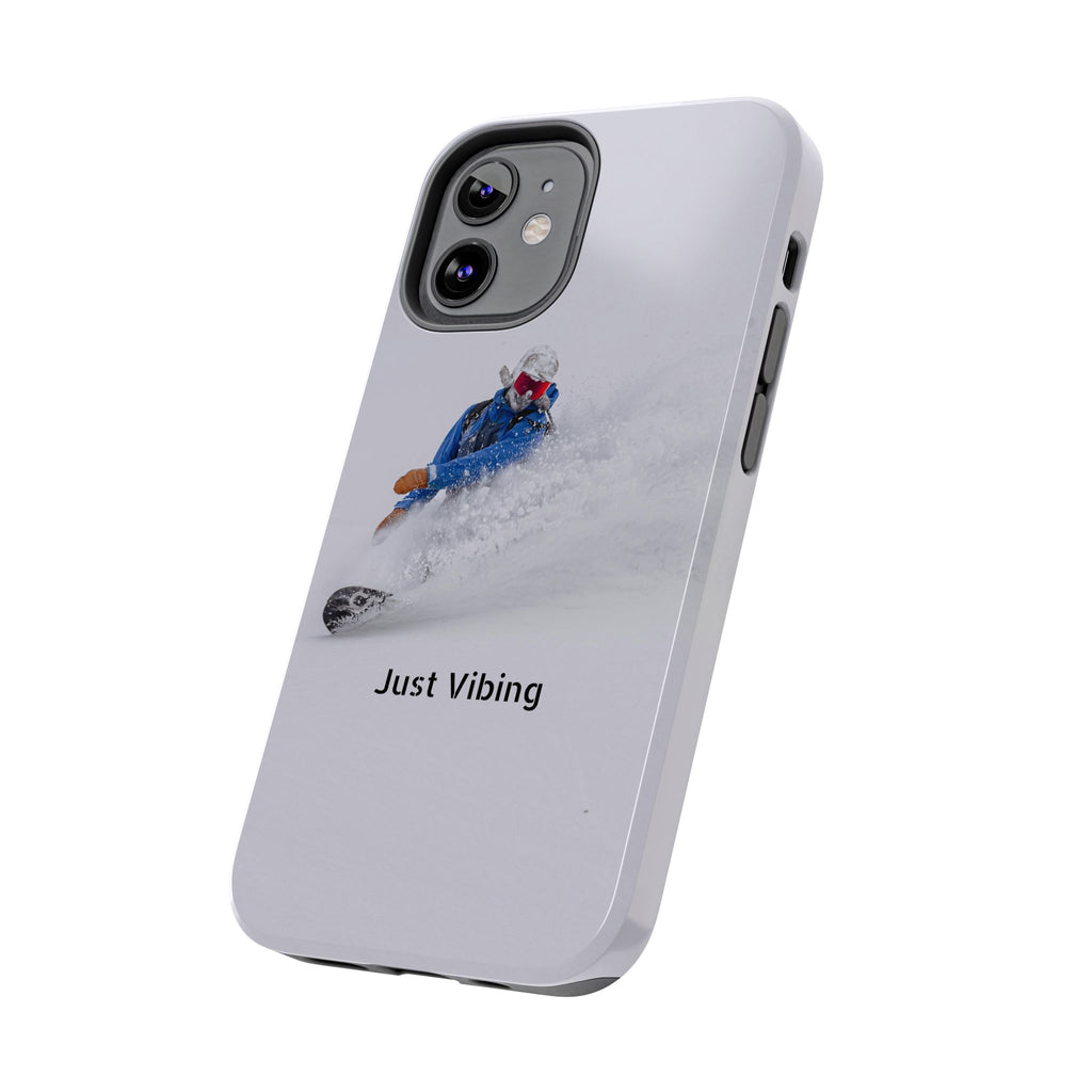 Just Vibing Tough Phone Case – Made for the Slopes 🏔️