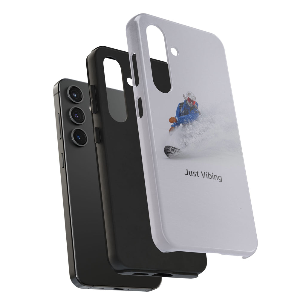 Just Vibing Tough Phone Case – Made for the Slopes 🏔️