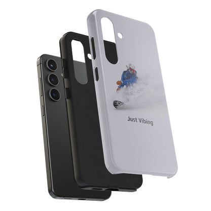 Just Vibing Tough Phone Case – Made for the Slopes 🏔️