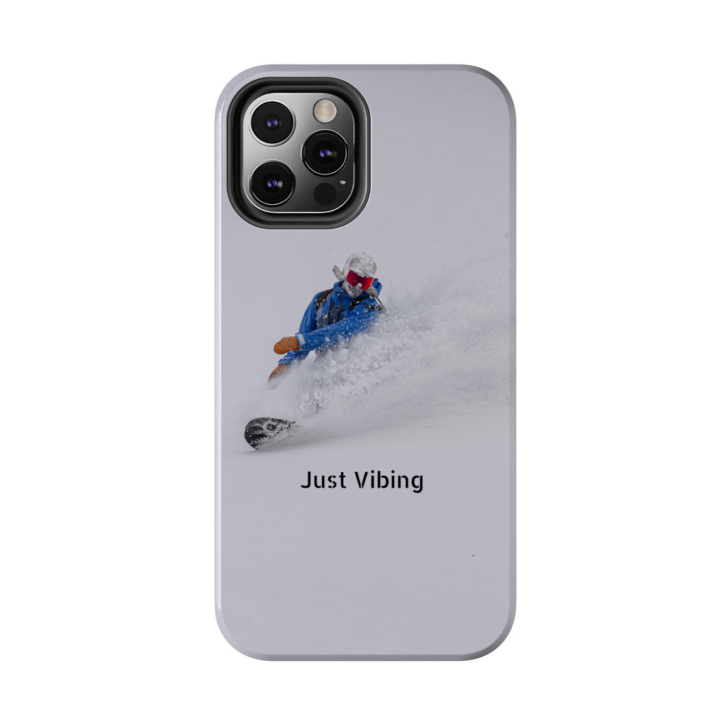 Just Vibing Tough Phone Case – Made for the Slopes 🏔️