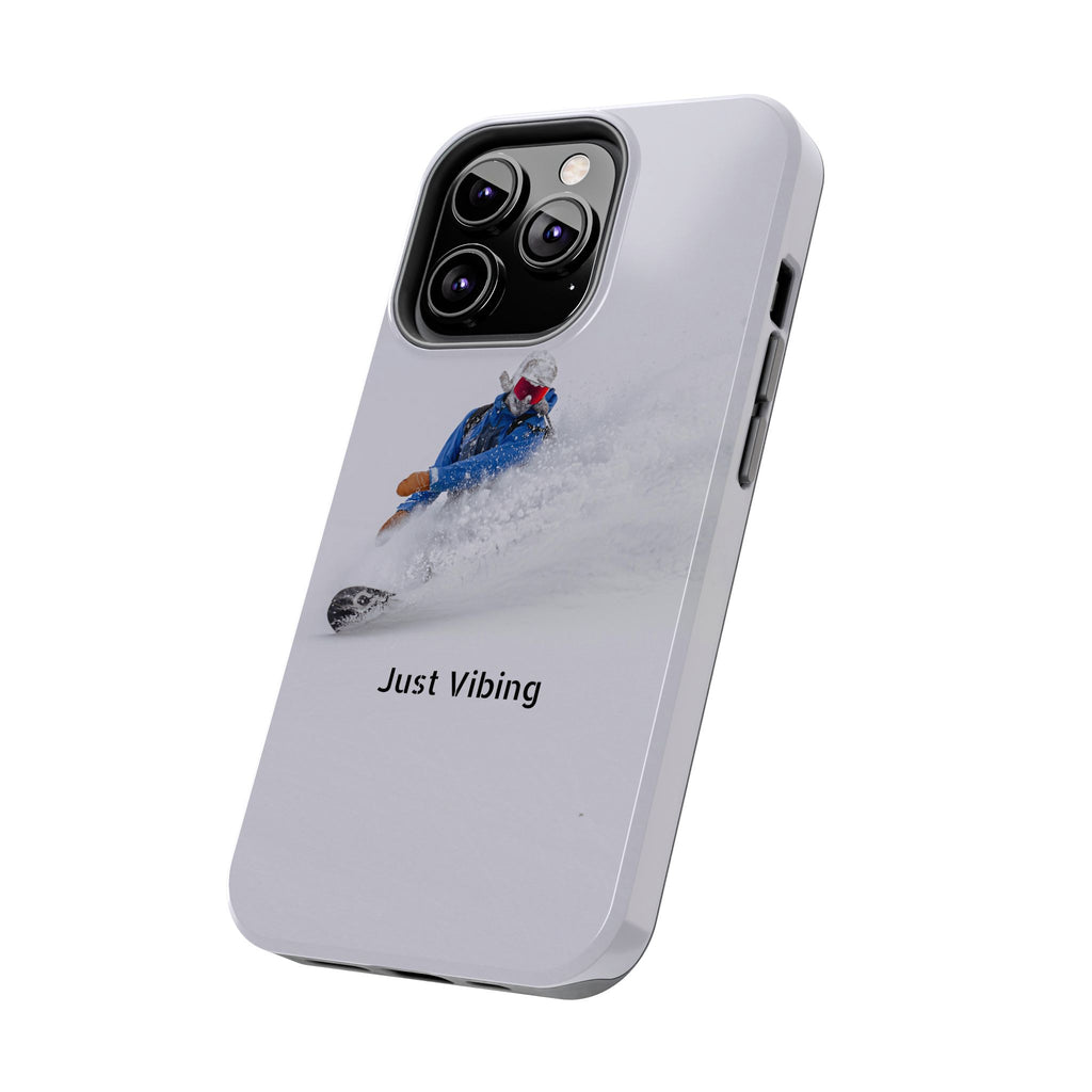 Just Vibing Tough Phone Case – Made for the Slopes 🏔️