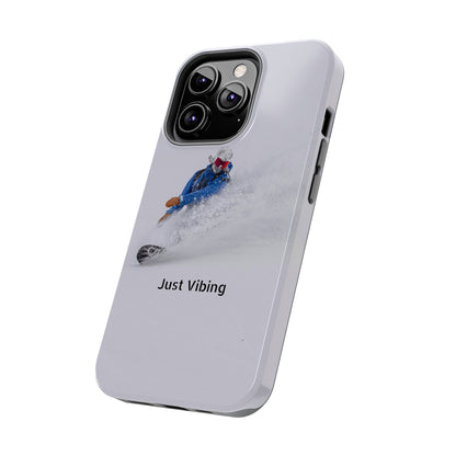 Just Vibing Tough Phone Case – Made for the Slopes 🏔️