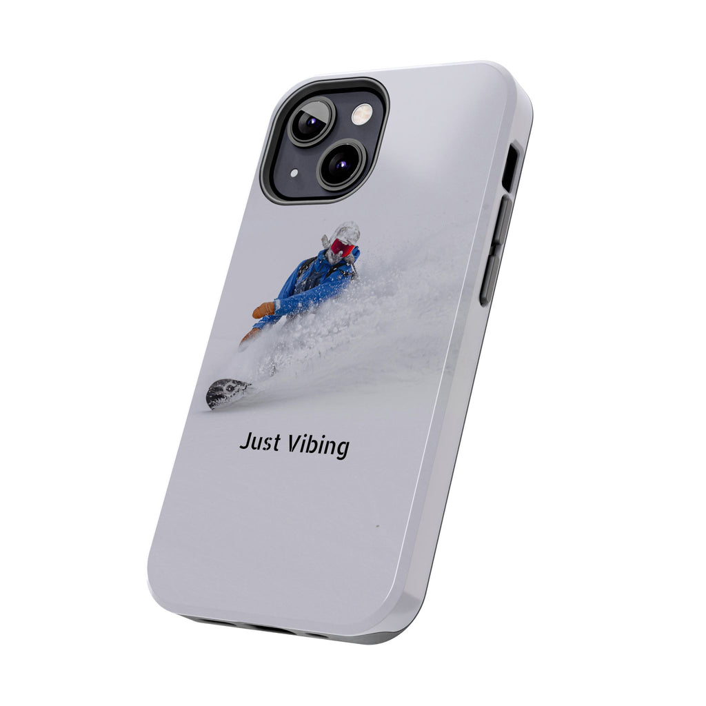 Just Vibing Tough Phone Case – Made for the Slopes 🏔️