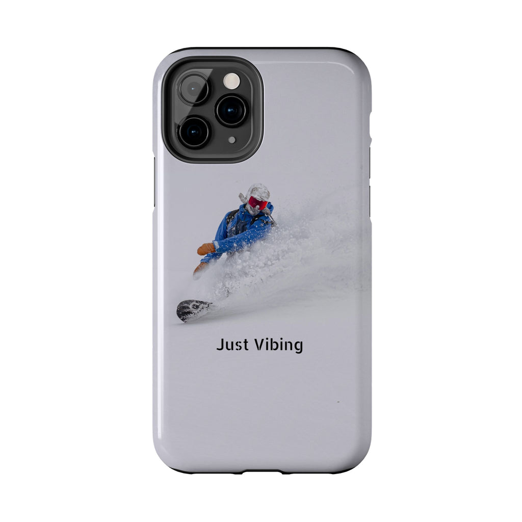 Just Vibing Tough Phone Case – Made for the Slopes 🏔️