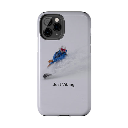 Just Vibing Tough Phone Case – Made for the Slopes 🏔️