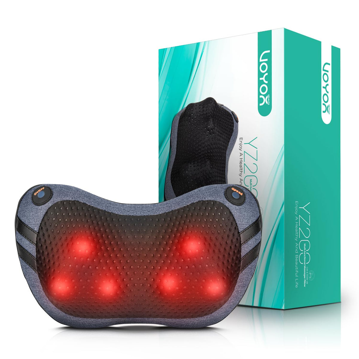 Shiatsu Neck & Back Massager with Heat — 3D Kneading