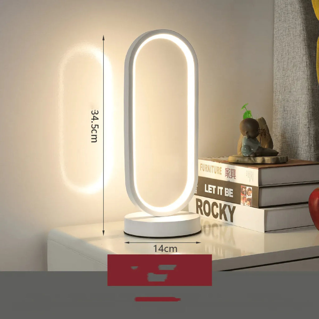 Touch & Remote Bedside Lamp — Tri-Color Dimming