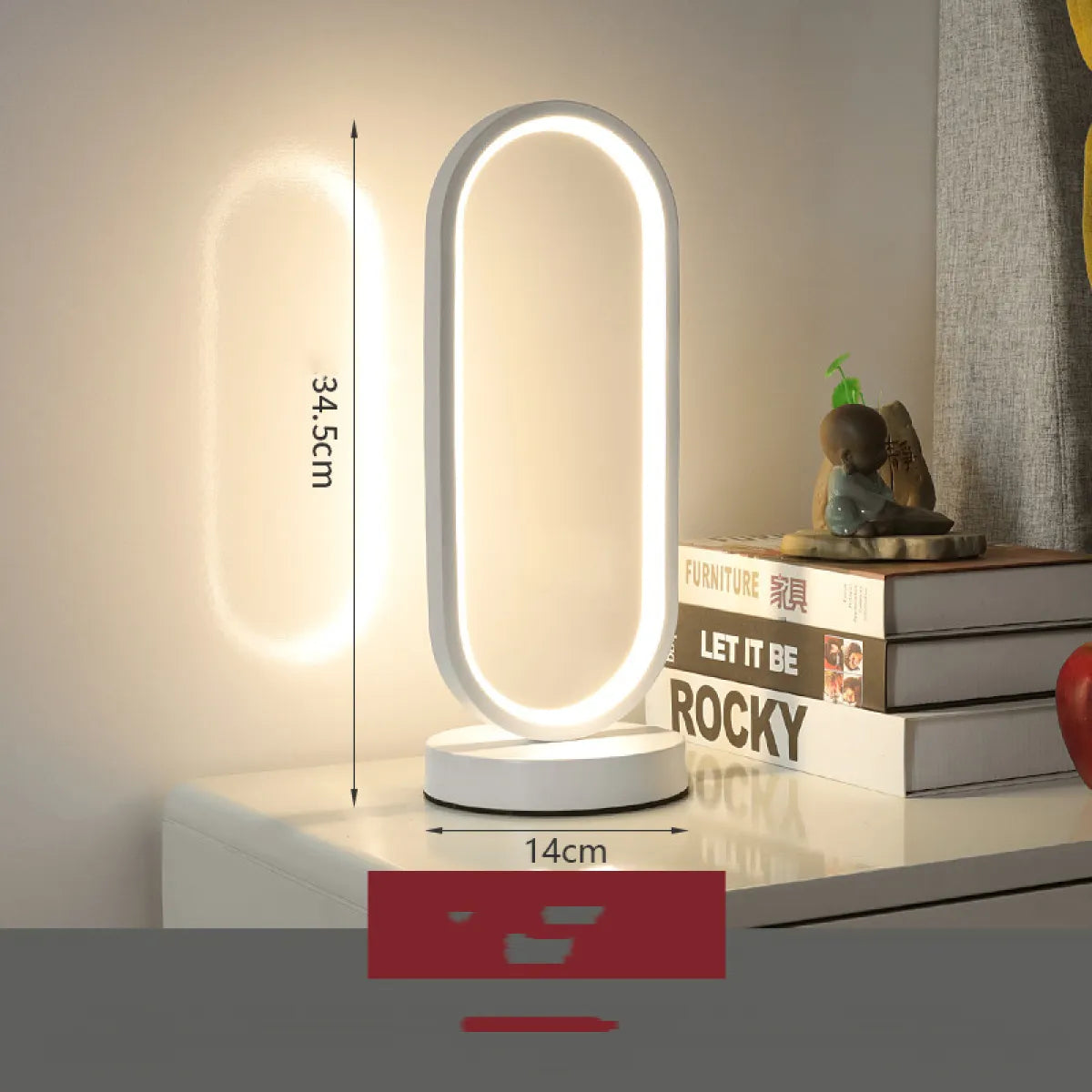 Touch & Remote Bedside Lamp — Tri-Color Dimming