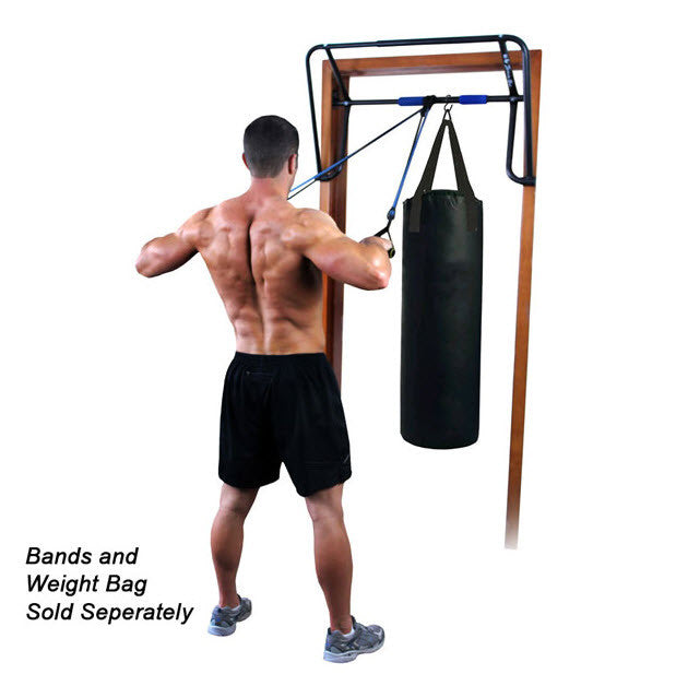 Hanging heavy bag 2025 from pull up bar